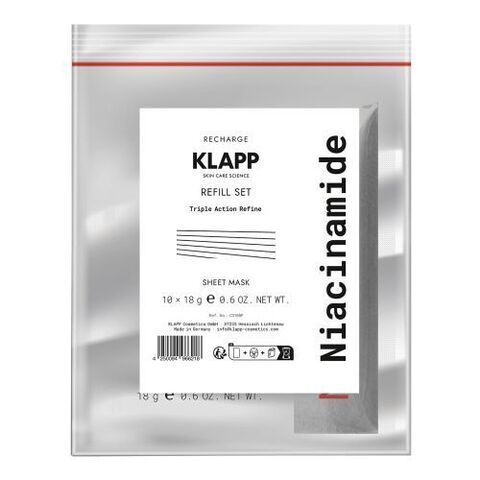 KLAPP Cosmetics Маска для лица | Niacinamide Sheet Masken