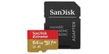 Флеш карта microSDXC 64GB SanDisk Class 10 UHS-I A2 C10 V30 U3 Extreme (SD адаптер) 160MB/s