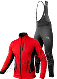 Утеплённый лыжный костюм 905 Victory Code Speed Up Red A2 с высокой спинкой мужской