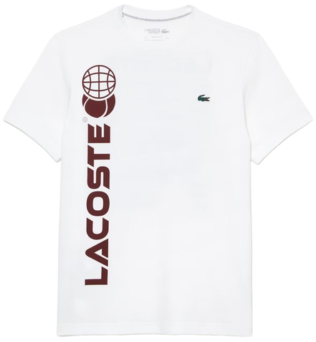 Теннисная футболка LacosteTennis x Daniil Medvedev Regular Fit T-Shirt - white