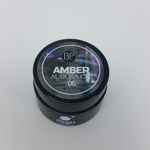 BP professional Гель с блестками amber aurora gel №06