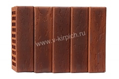 Кирпич лицевой Воротынский одинарный кортен, руст