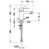 Duravit A.1 Смеситель для биде на 1 отв., цвет: хром A12400001010