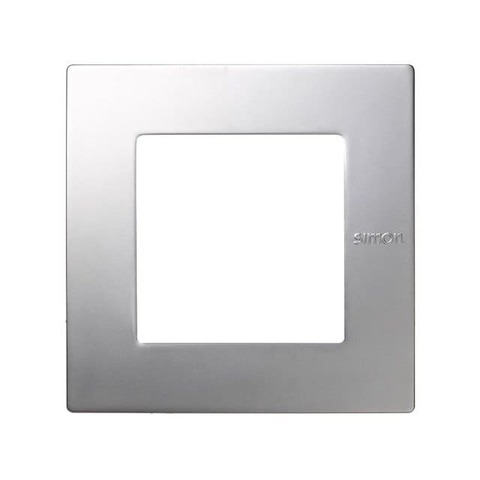 Рамка на 1 пост с суппортом. Цвет Алюминий. Simon 27 Scudo. 2705610-033