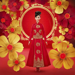 Барби Китайский Лунный Новый Год от Го Пэй