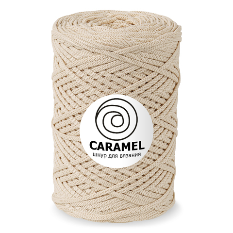 Шнур для вязания Caramel 200 м марципан 7632