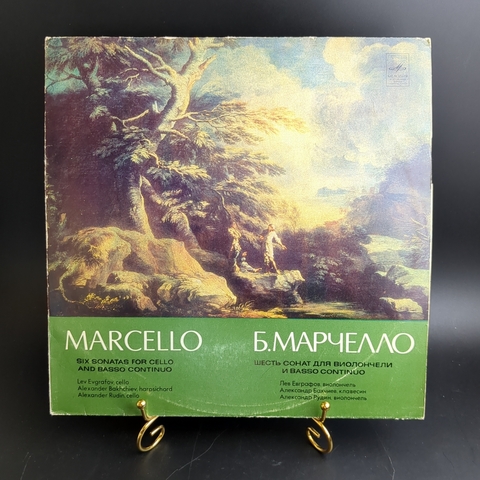 LP Б. Марчелло - Шесть сонат для виолончели. Виниловая пластинка 12 дюймов. Мелодия СССР 1981 год.