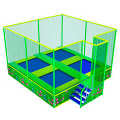 Батутная арена «Цветочек» 5,7×5,7 м, 4 батута, без поролоновой ямы