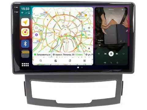 Штатная магнитола Ssang Yong Actyon (2011-2013) Android 11 4/64GB QLED DSP 4G модель SY-015TS18