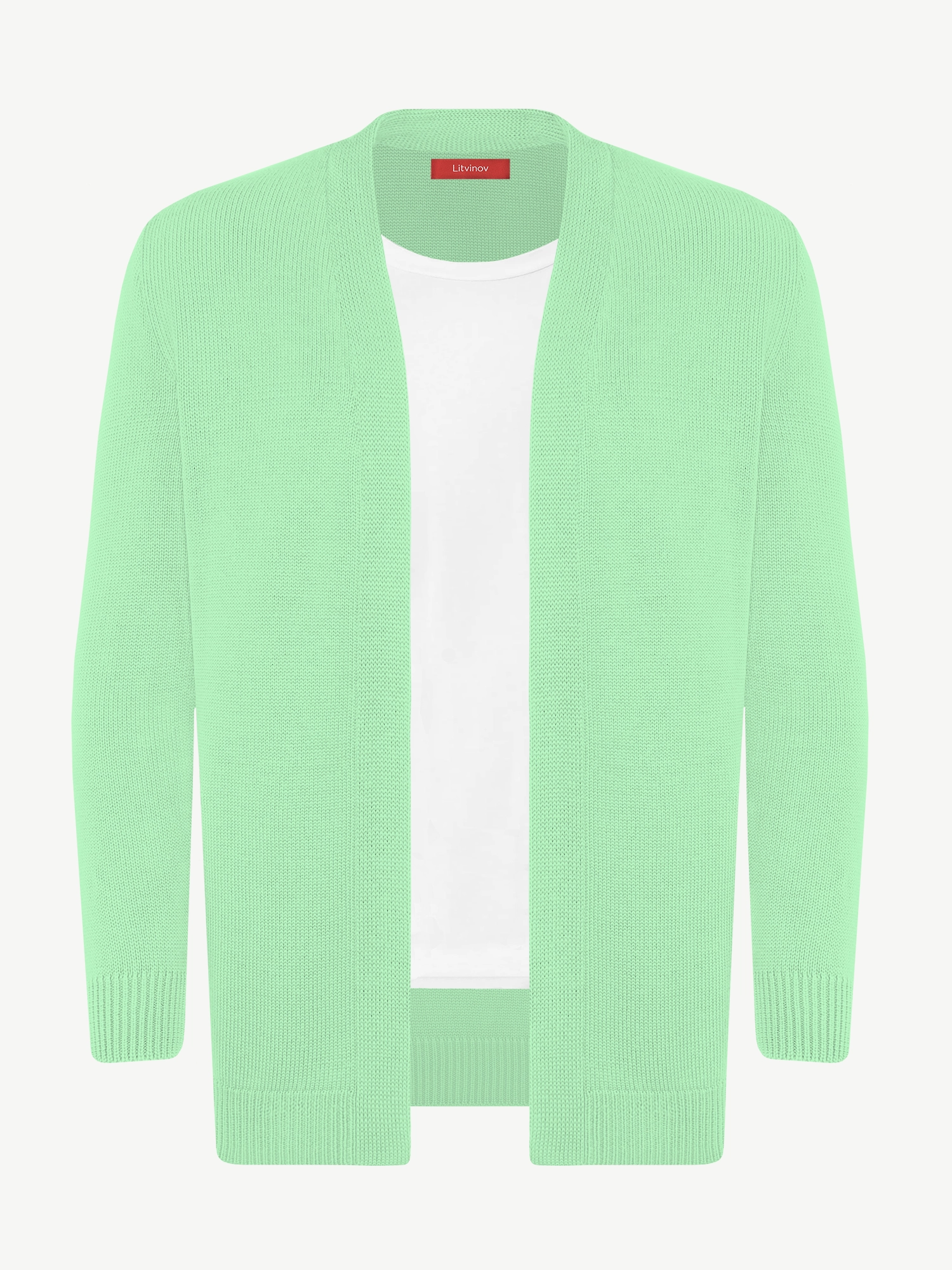 Кардиган с планкой из мягкой шерсти