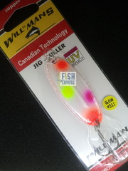 Блесна зим. GK Willmans Jig Killer 7гр. 57мм. цв.311 UV Glow
