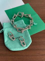 Серьги трансформеры TIFFANY HARD с куб.циркониями