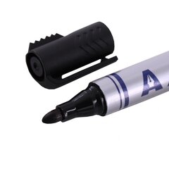 
          Маркер перманентный, с режущим элементом, Alingar, черный, утолщенный пулевидный, 2-3 мм, 10 шт/уп