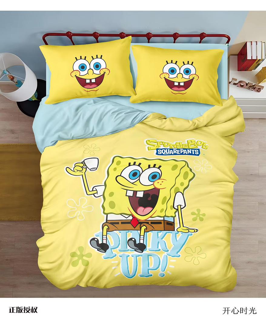 Комплект Полуторка Губка боб Жёлтый