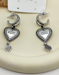 20414 - Серьги СЕРДЦЕ с подвесками Alexander McQueen