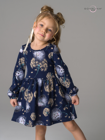 Платье Моана ежик с одуванчиком