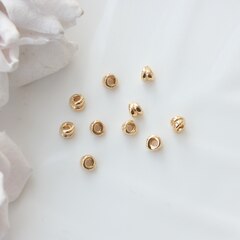 Бусина разделитель (спейсер) фриформ, 2*4 мм, позолота, 10 штук. Р031