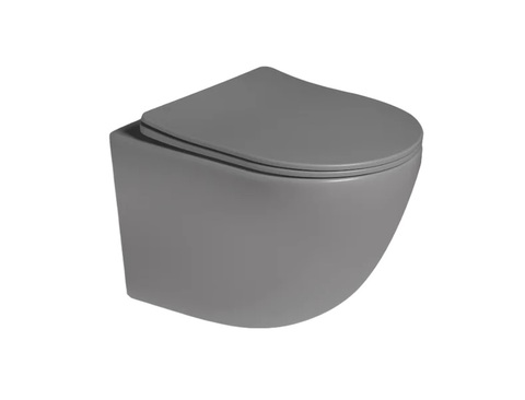 SantiLine SL-5005T-MG Унитаз подвесной, светло-серый матовый