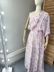 Вискоза с нейлоном, крэш вуаль, Розовые сны