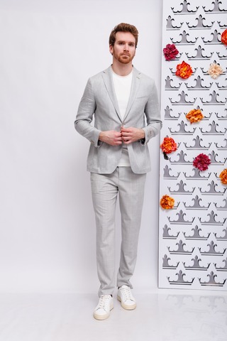 CC Collection by CORNELIANI Брюки в клетку из шерсти с эластаном