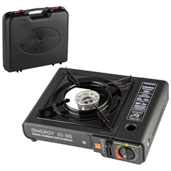 Плита газовая туристическая ENERGY GS-300 (2 типа подключения), портативная