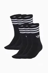 Носки adidas 3-Stripes High Crew 6 Pairs - черный
