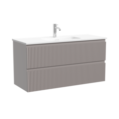 Sancos SNR100/39SM Тумба подвесная SANCOS Snob R 995х390х500, c двумя ящиками оснащенными доводчиками, Doha Soft, арт.SNR100/39SM фото