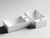 Ceramica Nova Element CN5007 Накладная раковина прямоугольная (отверстие справа), 37.5x21.5, цвет: белый
