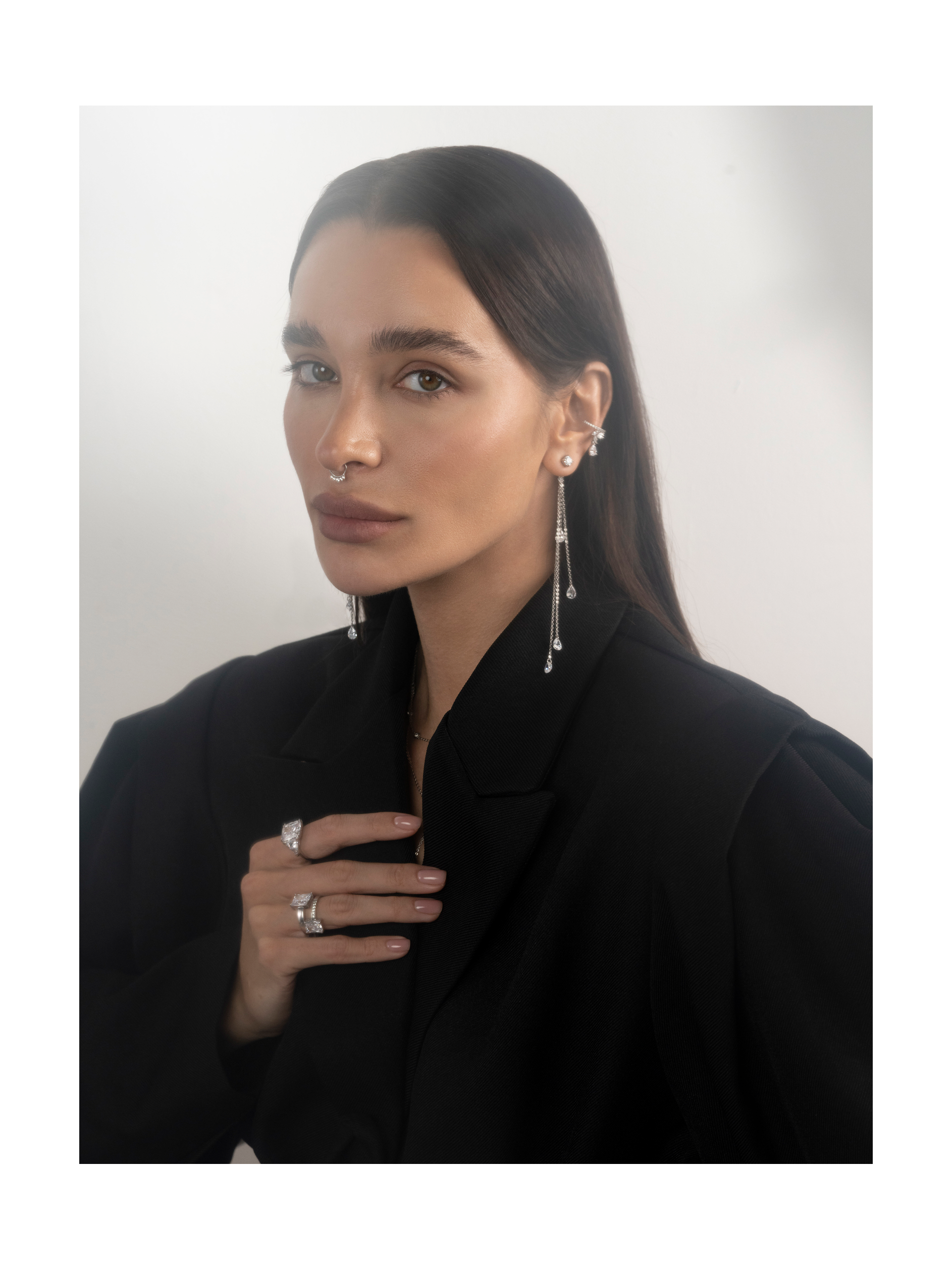 Серьги Ледяной дождь