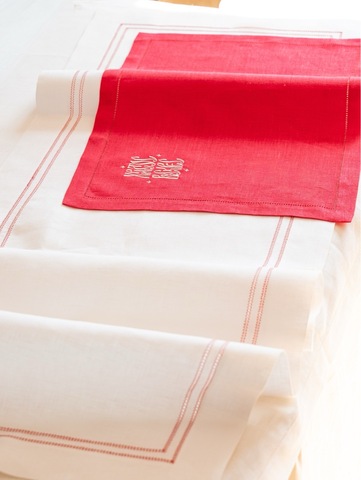 Плейсмат 35 х 50 с вышивкой Христос Воскрес и мережкой