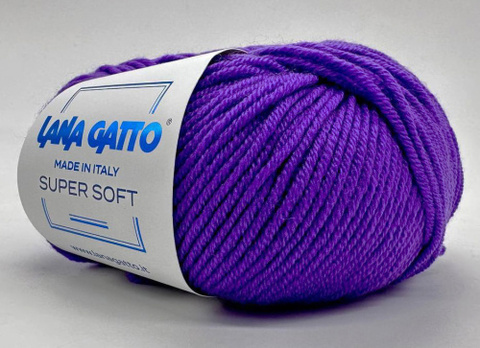 Пряжа Lana Gatto Super Soft 14647 фиолетовый (уп.10 мотков)