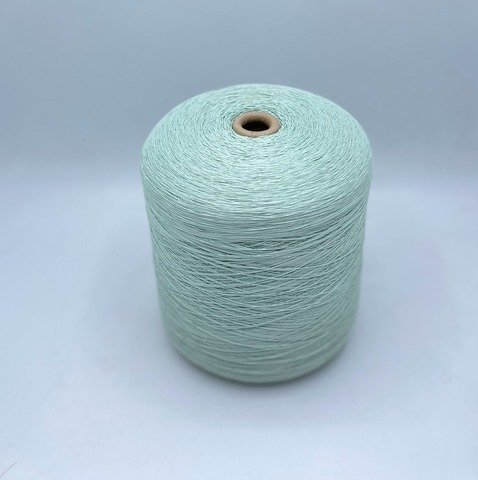 Бобинная пряжа (пр.Китай),1700м/100гр,100%Хлопок, цвет- Мятный, арт.28898