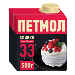Сливки Петмол 33% 0,5л