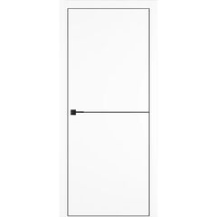 Купить Межкомнатная дверь экошпон VFD Urban 1 ice алюминиевая кромка black edge