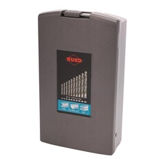 Набор сверл по металлу 1-5,9мм 50шт DIN338 HSS-G 118° (пл. кейс) Ruko 214217RO