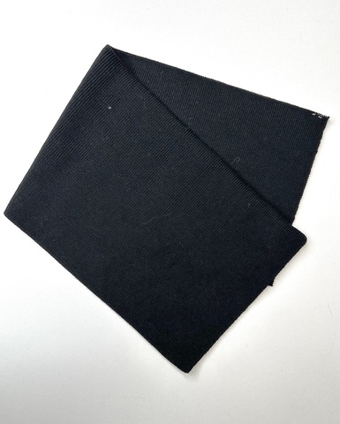 Подвяз из смесовой шерсти , цвет: чёрный, размер: 17 х 47 см