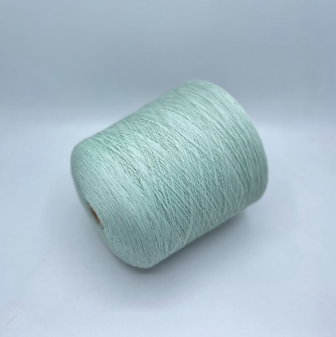 Бобинная пряжа (пр.Китай),1700м/100гр,100%Хлопок, цвет- Мятный, арт.28898