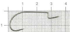 Крючки офсетные LUCKY JOHN LJHP345 NSB №2, 8шт