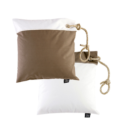 Cushion case set with filling / waterproof / brown