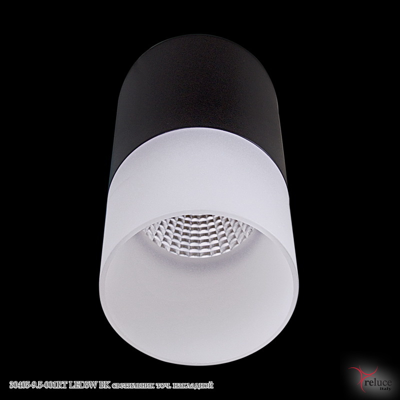 Светильник встраиваемый 30405-9.5-001RT LED5W BK Черный/Белый