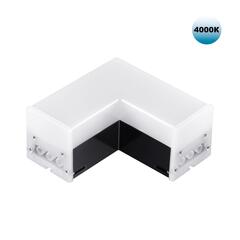 359116 OVER NT23 000 черный Светильник-соединитель "L"- образный с двумя сетевымм входами IP20 LED 8W 4000K 100-265V 720Лм BITS