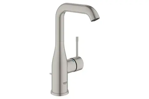 GROHE Essence 24174DC1 Смеситель для раковины с донным клапаном, L-Size, суперсталь
