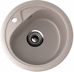 ULGRAN U-500  Круглая мойка с отверстием под смеситель