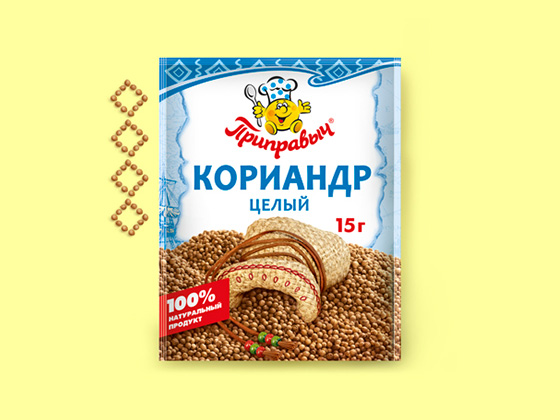 КОРИАНДР ЦЕЛЫЙ 15 г