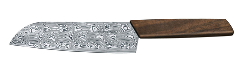 Нож кухонный Victorinox Swiss Modern Santoku Damast LE 2020, 17 sm, Brown  (6.9050.17J20)