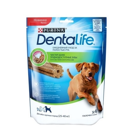 PURINA PRO PLAN Лакомство для собак крупных пород для чистки зубов Dentalife Large 106 гр.