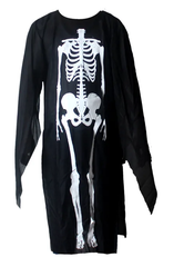 Хэллоуин накидка с принтом скелета