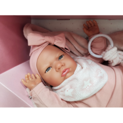 Munecas Antonio Juan Кукла-младенец Reborn Нерея в розовом 52см (8160)