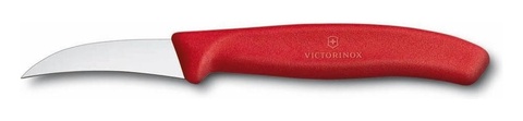 Нож кухонный Victorinox Swiss Classic (5.0501) стальной для чистки овощей и фруктов лезв.60мм прямая заточка красный