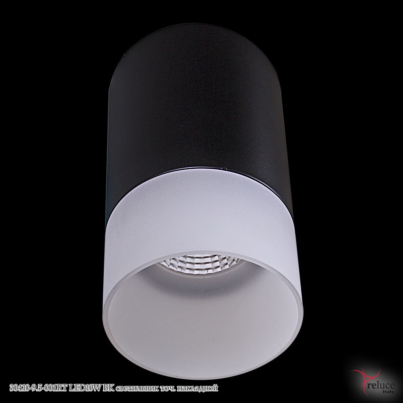 Светильник встраиваемый 30410-9.5-001RT LED10W BK Черный/Белый